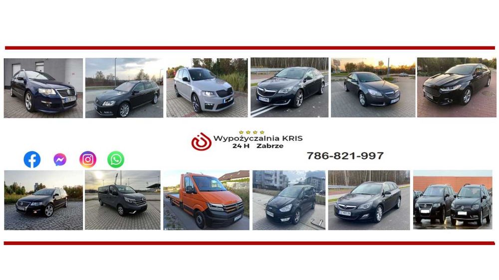 TANIO Wypożyczalnia samochodów wynajem 7 osobowe  Ford Galaxy WINIETY