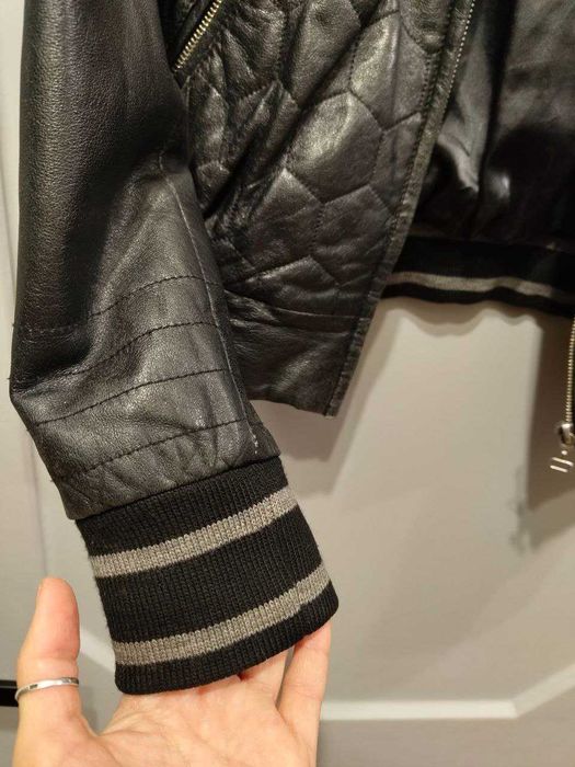 Коротка шкіряна куртка (натуральна шкіра) XS