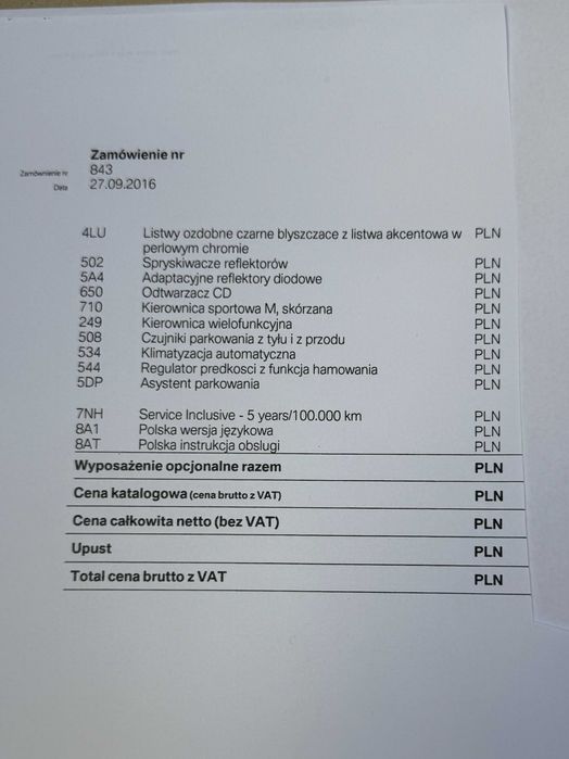BMW X1 XDrive 18D faktura VAT 23%