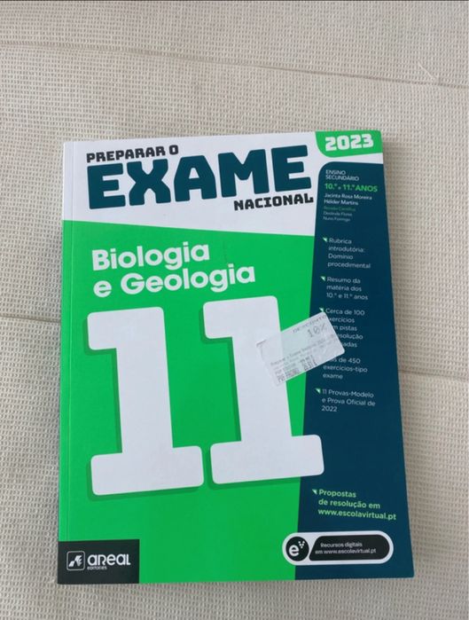 livro areal Biologia e Geologia - preparar o exame nacional 10° e 11°