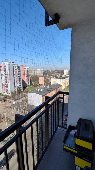Montaż siatek na balkonie, zabezpieczenie dla kotów, siatki na gołębie