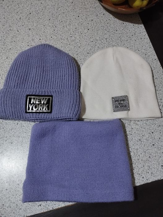 Набір зимовий і весняна шапки