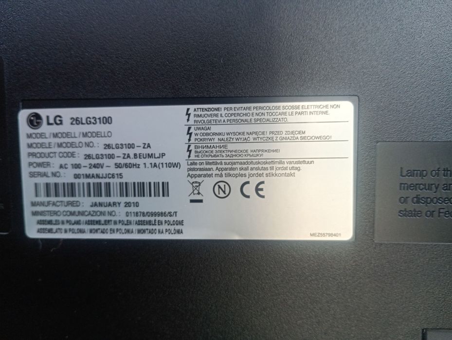 Telewizor LG sprawny