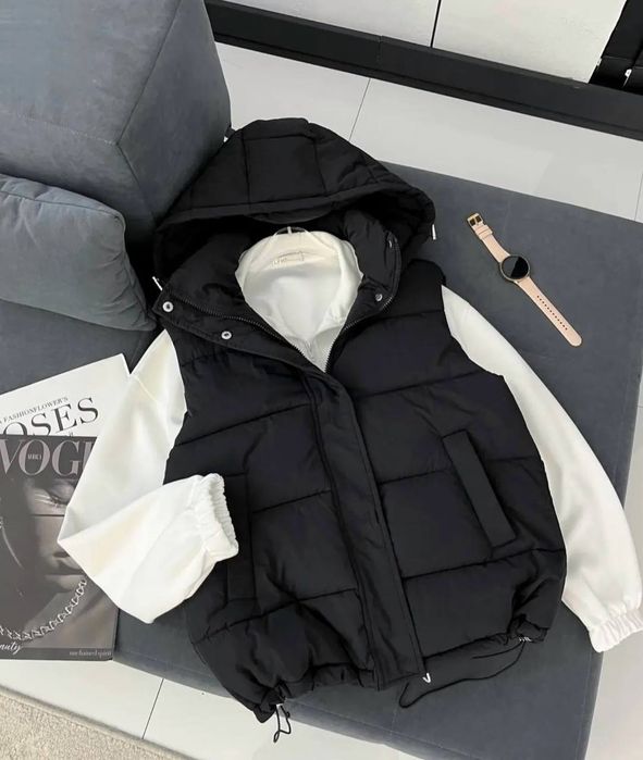 Стильній жіночій жилет з капюшоном. Хіт продажу!