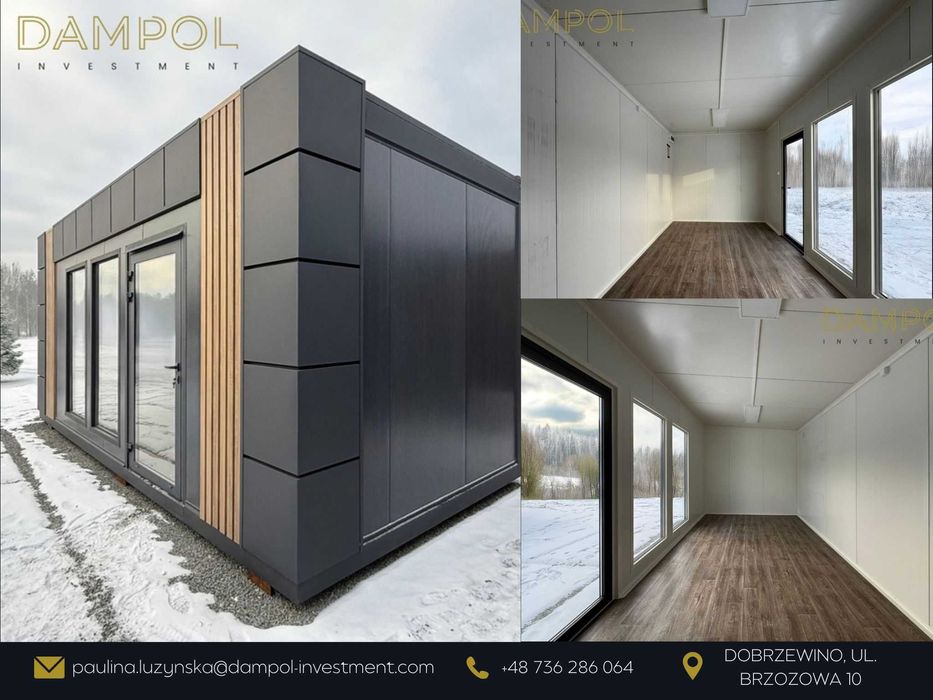 Pawilon biurowy gotowy 6X3 / 18m2 / handlowy, usługowy