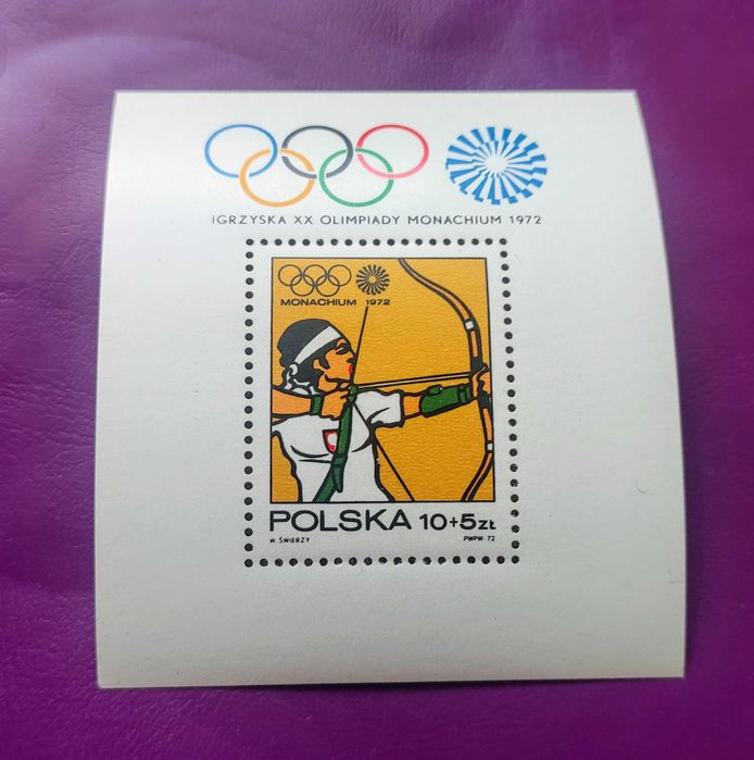 Znaczki pocztowe Polska 1972 Blok fi 89 (czysty **)