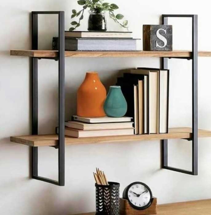 półki wiszące ścienne loft
