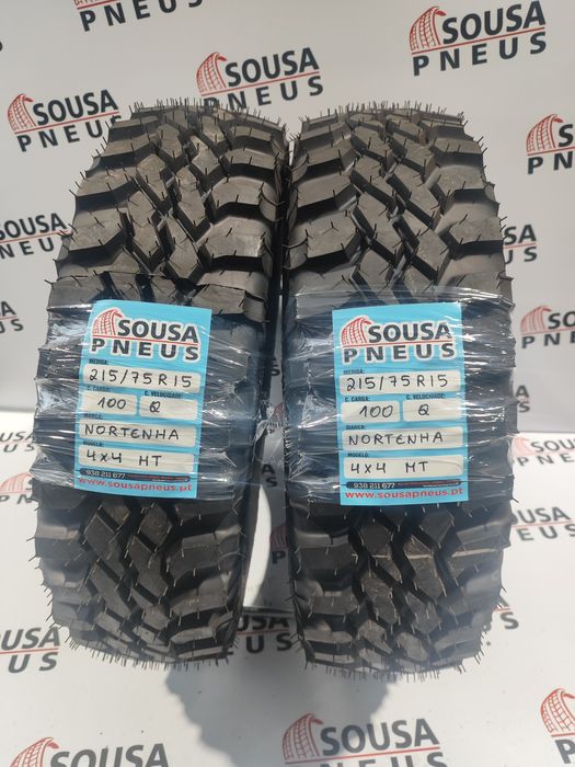 2 pneus novos 215-75R15 Nortenha - Oferta dos Portes