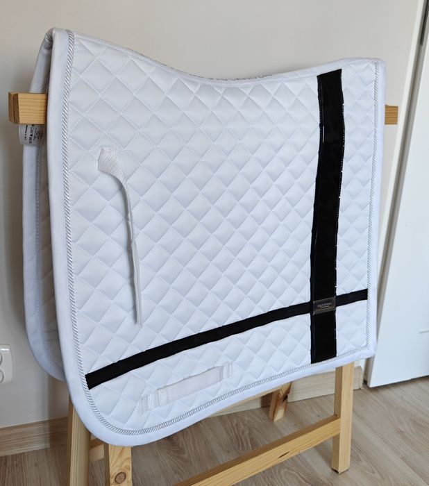 Nowy czaprak Equestrian Stockholm white błysk Full DL