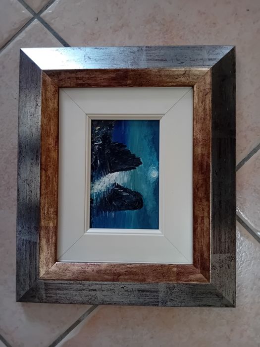 2 quadros de autor, pinturas a óleo, ano 2003, ilha Capri Itália, quadros em perfeitas condições, medidas: 33cm largura 28cm altura