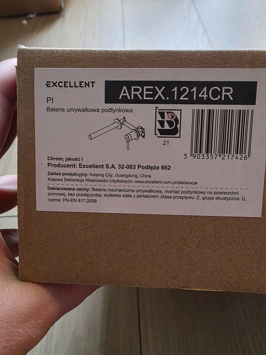 Bateria umywalkowa podtynkowa Excellent PI nowa
