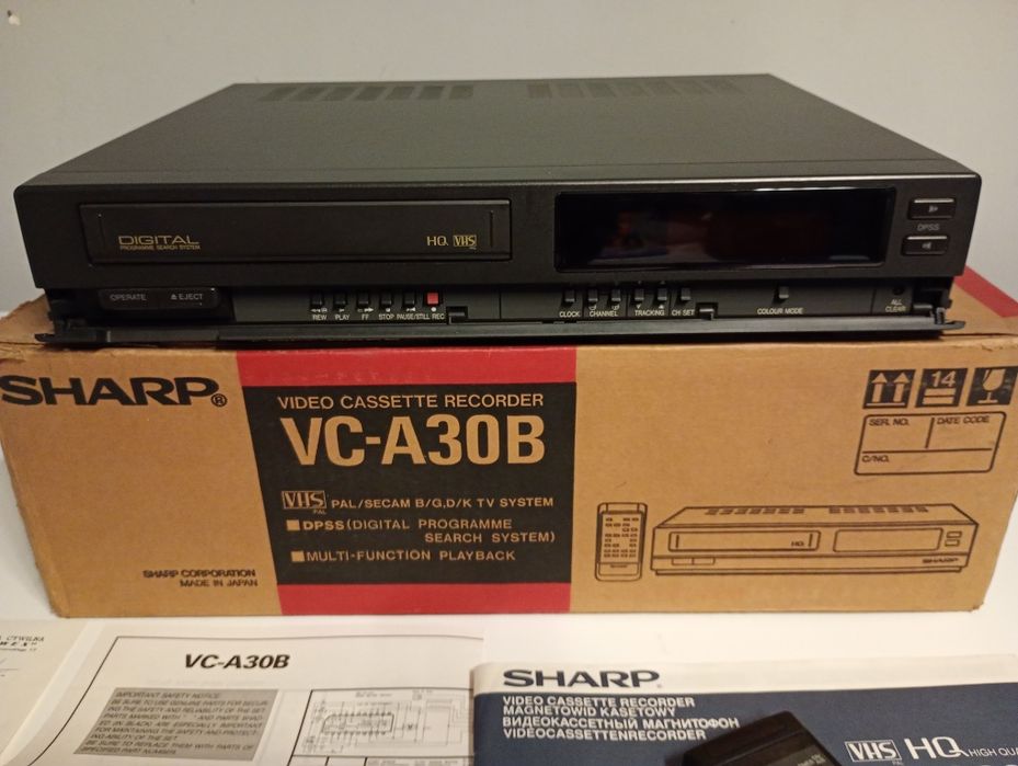 Magnetowid nagrywarka VHS Sharp VC-A30 unikat