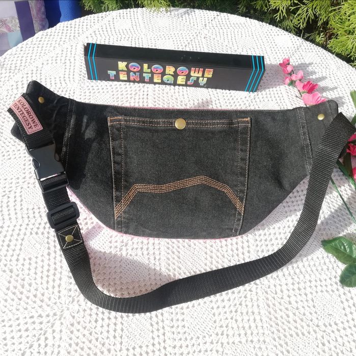 Nerka /Saszetka duża handmade " Malina"