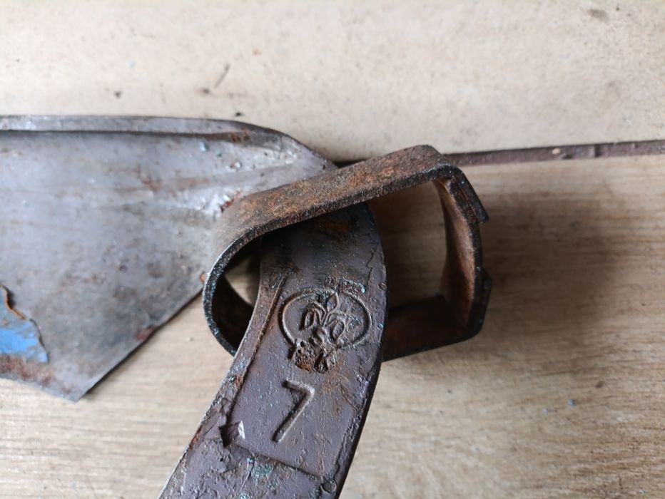 Stara Kosa ręczna PRL 70 cm zdrowe ostrze