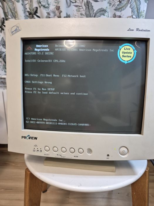 Monitor do retro pc  1998 vga /bez wypaleń! /czasy half-life starcraft