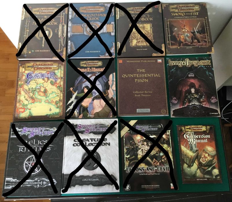 Dungeons & Dragons RPG / AD&D (2.ª edição) e D&D (3.ª edição)