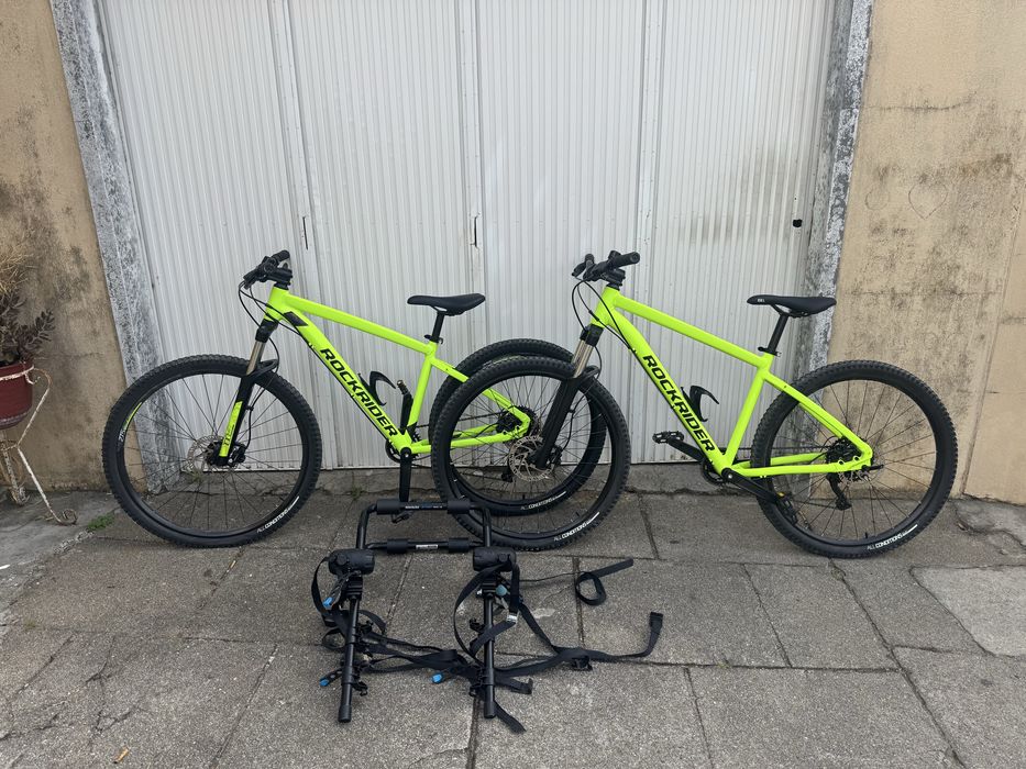 Bicicletas e suporte