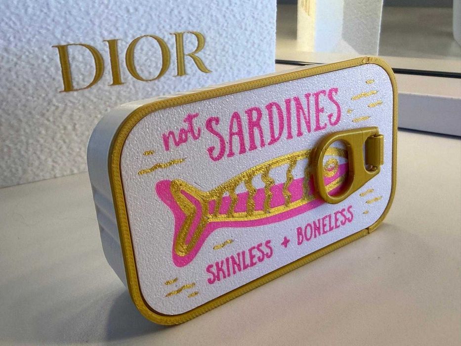 Porta‑Joias em Forma de Sardinha • Caixa Original • Arrumação de Joiasl • Colaresl • Brincosl • Anéis • Bijuteria