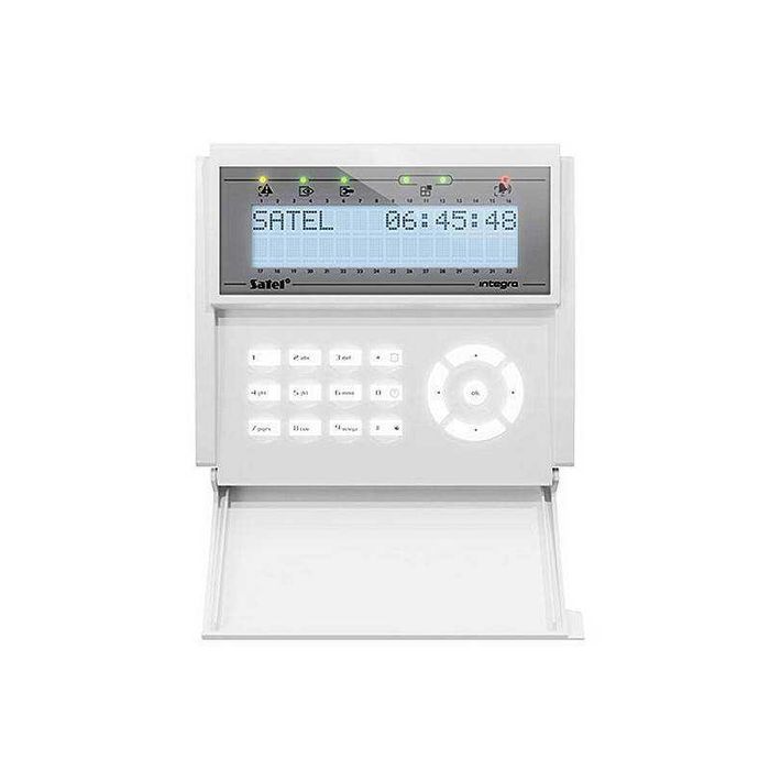 Manipulator Satel INT-KLCD-W Biały LCD Do Central Alarmowych INTEGRA