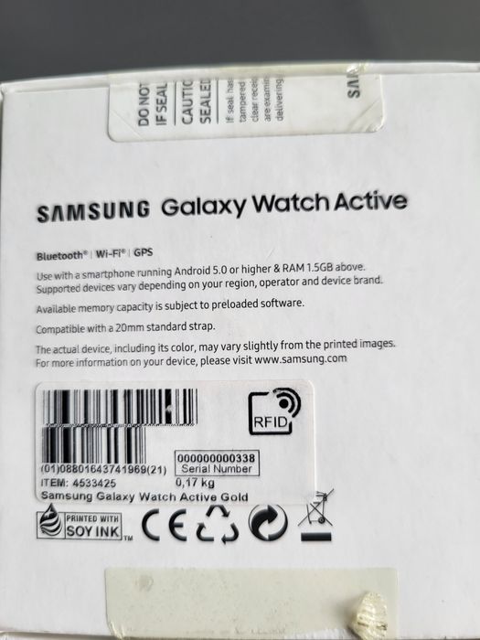 Smartwatch Samsung watch Active bdb