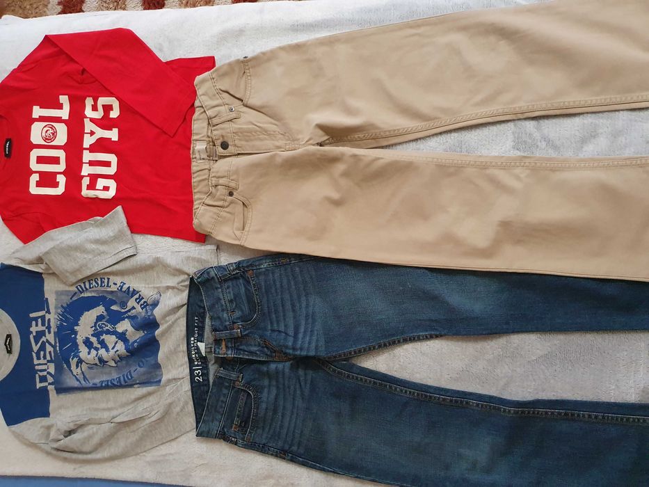 Zestaw ubrań chłopięcych Diesel, Gap, Quiksilver z USA, 8-10 lat