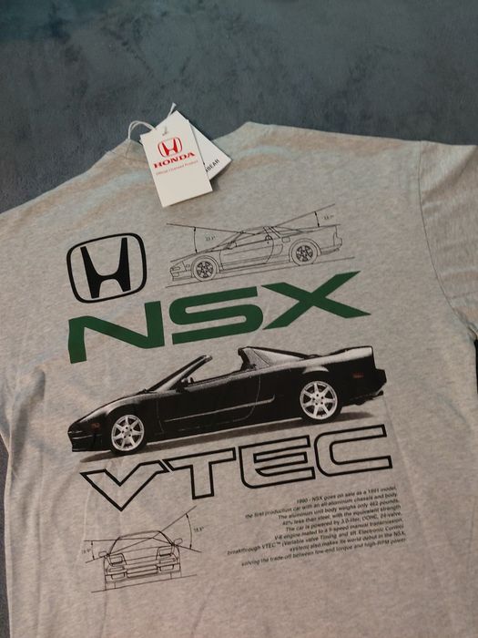Koszulka Honda NSX Pull&bear S size szara jdm