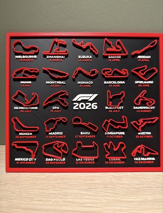 Kalendarz F1 na 2026 Formula 1