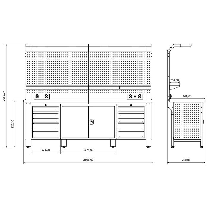 Mobiliário / Bancada para Oficina ou Industria   JR19