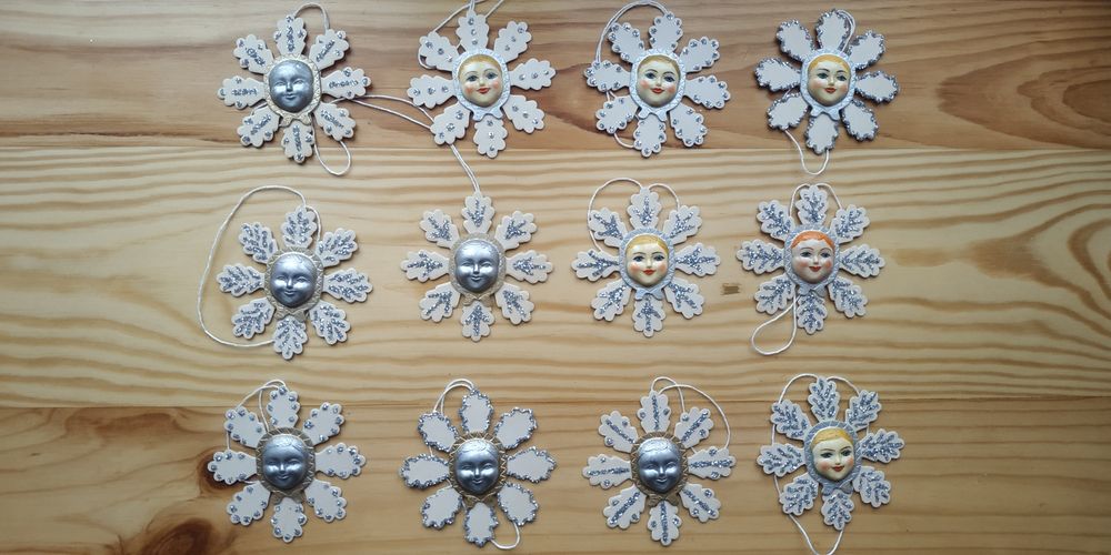 Ёлочная игрушка. Рождественская  снежинка.