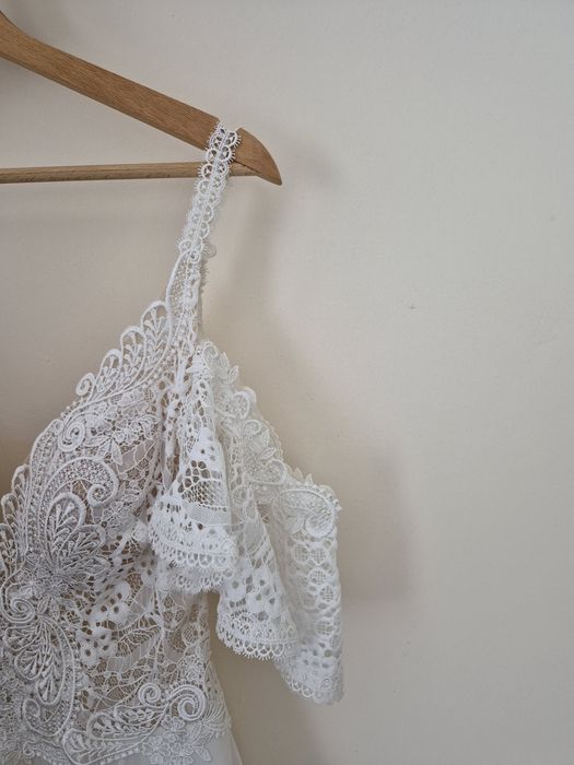 Suknia ślubna ms moda gaja boho + pokrowiec GRATIS