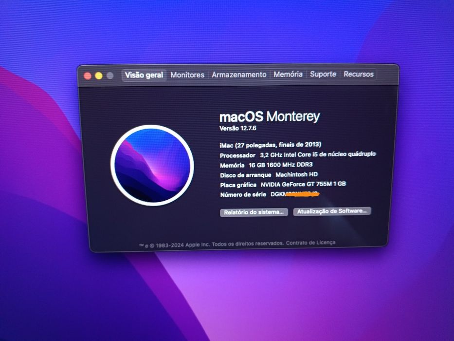 iMac 27" Late 2013 SSD 256GB 16GB Ram