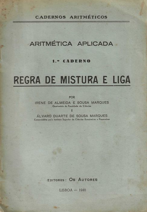 Aritmética Aplicada- Regra de Mistura e Liga64297518642561120