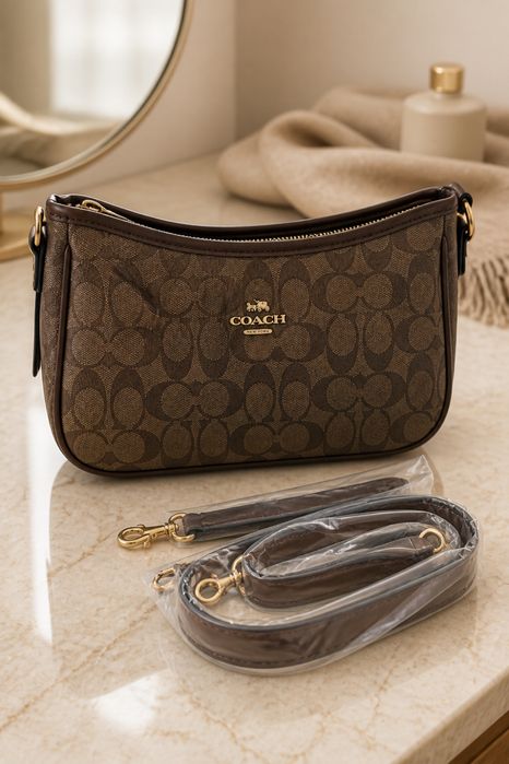 Bolsa Coach pele genuina