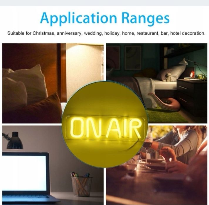 Neony LED Spersonalizowane litery Neonowe wiszące