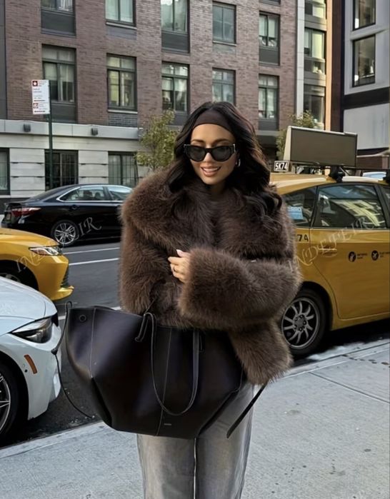 Еко шубка куртка нова oversize трендова накидка шоколадний колір