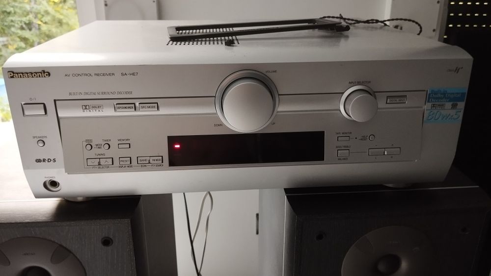 Zestaw kolumny Jamo E670 i amplituner Panasonic