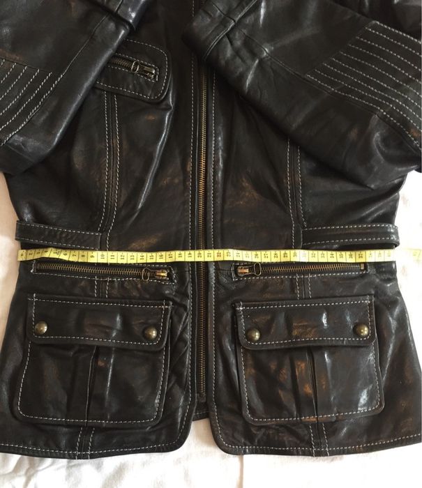 Женская кожанная куртка PRADA