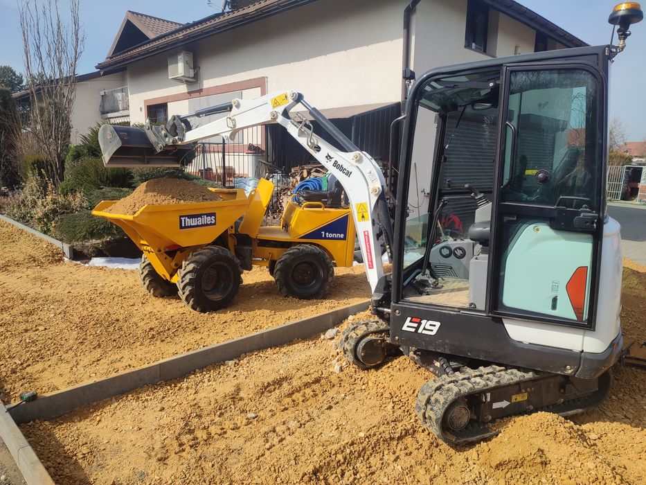 *usługi*wynajem*minikoparka*koparka*wozidło*ładowarka*rębak do drzewa*