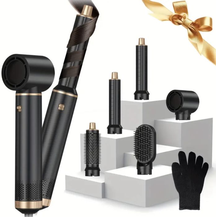 5-в-1 багатофункціональний  стайлер для укладання волосся з насадками