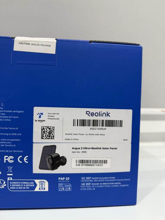 Reolink Argus 3 Ultra Камера WiFi з живленням від батареї