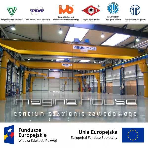 Szkolenia wózki widłowe lądowarki żurawie HDS podesty ruchome pilarki