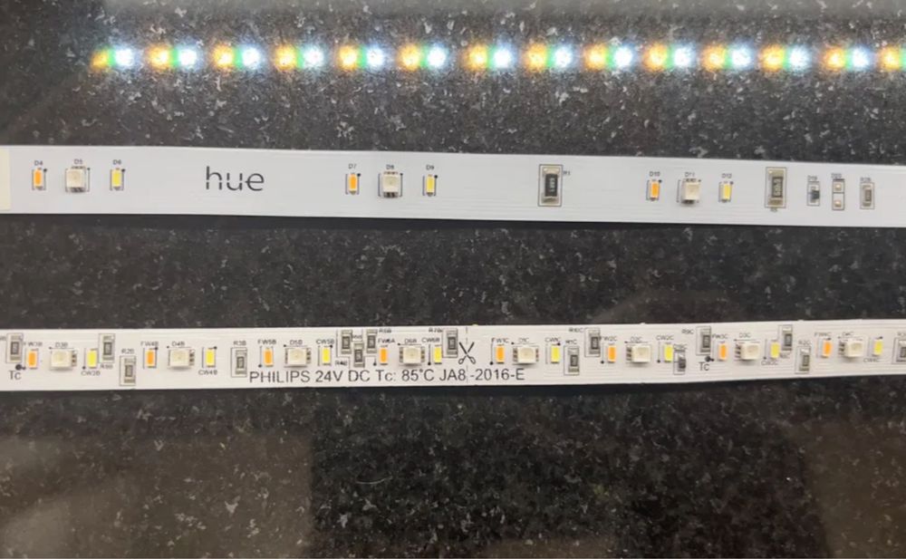Philips hue mocna taśma led rgb pasek lightstrip color white ambiance