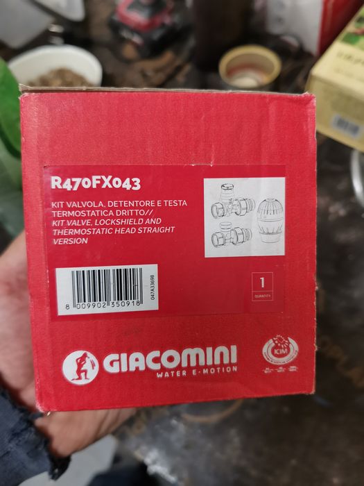 Комплект термостатический для радиатора (прямой) c-c Да 15 R470FX043 G