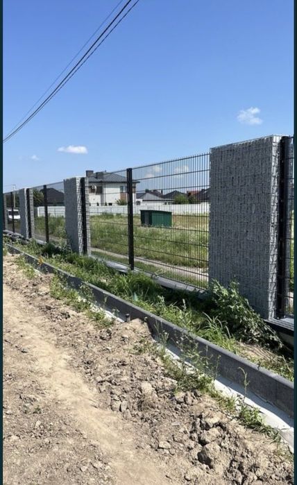 Монтаж секційної сітки,забор,паркан,брама дешево