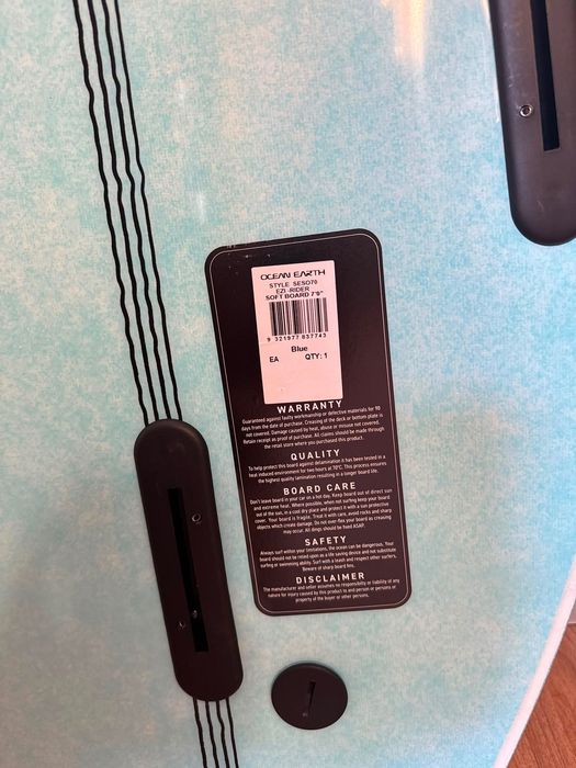 Soft Board Ezi-Rider 7'0" Blue - Ocean + Earth (Completamente Nova, nunca usada)