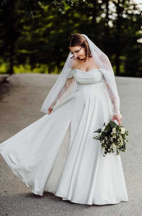 suknia ślubna gorsetowa r 38 princesska