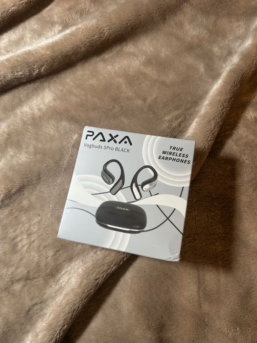 Słuchawki bezprzewodowe PAXA Vogbuds5ProAI Bluetooth z uchwytem na ucho – czarne