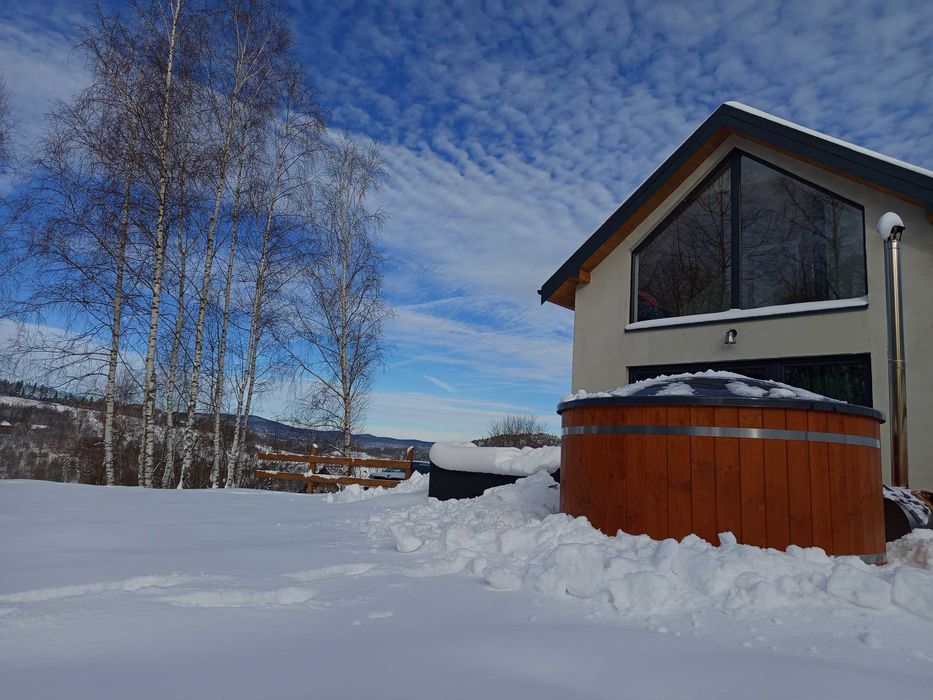 Brzozowe Zacisze Domek do wynajęcia balia, klimatyzacja, wakacje ferie