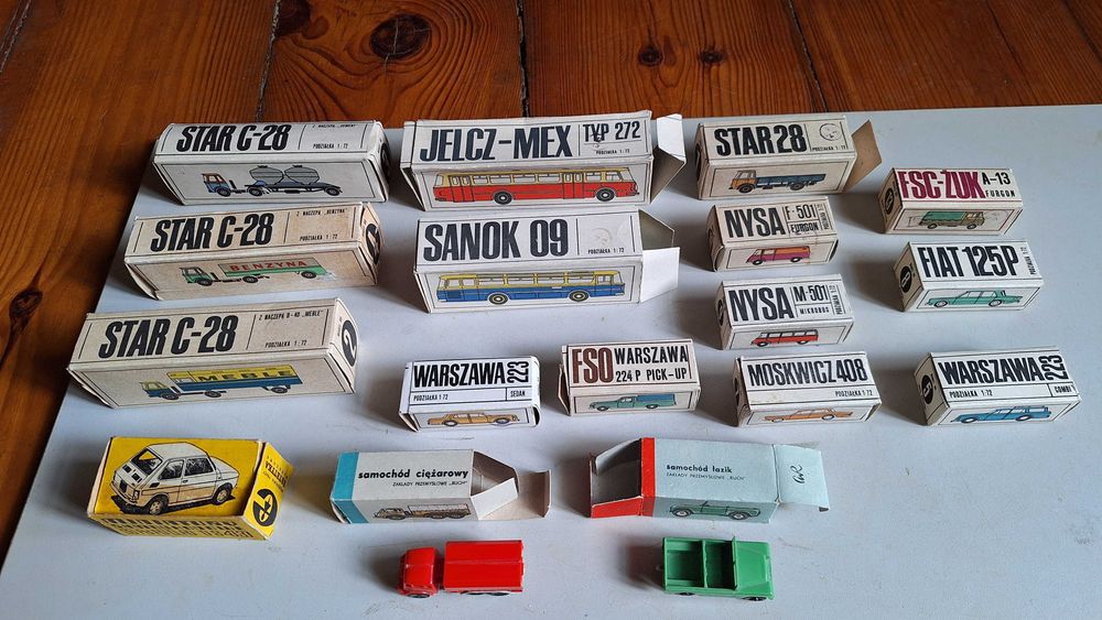 samochód prl - 2 szt - kioskowce - samochodzik