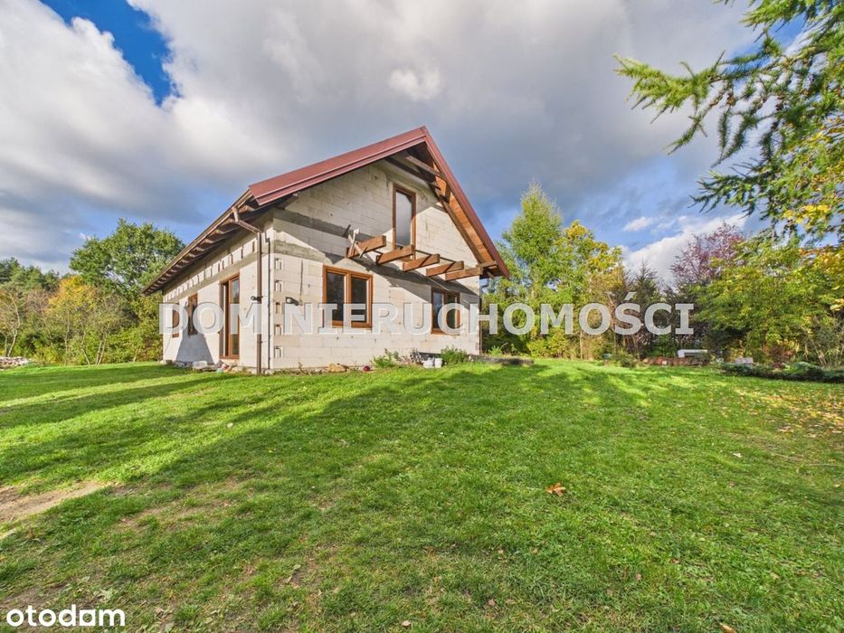 Dom stan surowa zamknięty 166m2, działka 2000m2